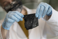 Conservation and Ecology makes a new material developed to absorb fibreglass fragments in the ocean.