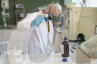 Conservation and Ecology makes a new material developed to absorb fibreglass fragments in the ocean.