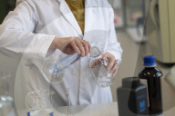 Conservation and Ecology makes a new material developed to absorb fibreglass fragments in the ocean.