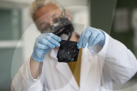 Conservation and Ecology makes a new material developed to absorb fibreglass fragments in the ocean.