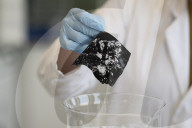 Conservation and Ecology makes a new material developed to absorb fibreglass fragments in the ocean.