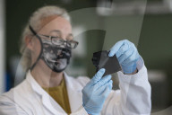 Conservation and Ecology makes a new material developed to absorb fibreglass fragments in the ocean.