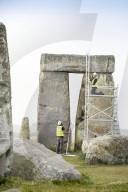 Stonehenge project launched to repair deep lintel cracks. Climate crisis and unsympathetic 1950s repairs have taken a toll on prehistoric structure.