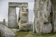 Stonehenge project launched to repair deep lintel cracks. Climate crisis and unsympathetic 1950s repairs have taken a toll on prehistoric structure.