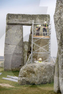 Stonehenge project launched to repair deep lintel cracks. Climate crisis and unsympathetic 1950s repairs have taken a toll on prehistoric structure.
