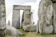 Stonehenge project launched to repair deep lintel cracks. Climate crisis and unsympathetic 1950s repairs have taken a toll on prehistoric structure.