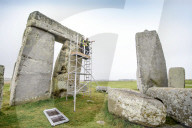 Stonehenge project launched to repair deep lintel cracks. Climate crisis and unsympathetic 1950s repairs have taken a toll on prehistoric structure.