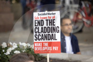 New housing secretary Michael Gove urged to fix building safety crisis. Iain Duncan Smith joins Westminster rally of homeowners trapped in unsellable and dangerous homes