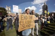 New housing secretary Michael Gove urged to fix building safety crisis. Iain Duncan Smith joins Westminster rally of homeowners trapped in unsellable and dangerous homes
