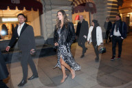Supermodel Alessandra Ambrosio looks stunning as she arrives at an environmental event in Moscow, Russia. 