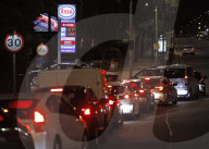 Motorists queue for fuel