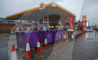 Motorists queue for fuel