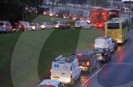 Motorists queue for fuel