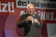 NEWS - Bundestagswahl 2021: Gregor Gysi bei der Wahlparty der Partei Die Linke