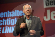 NEWS - Bundestagswahl 2021: Gregor Gysi bei der Wahlparty der Partei Die Linke