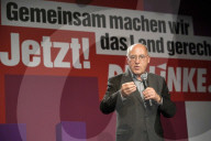 NEWS - Bundestagswahl 2021: Gregor Gysi bei der Wahlparty der Partei Die Linke