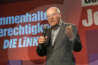 NEWS - Bundestagswahl 2021: Gregor Gysi bei der Wahlparty der Partei Die Linke