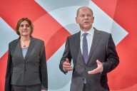 NEWS - Bundestagswahl 2021: Olf Scholz am Wahlabend