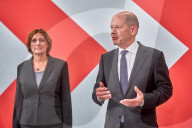 NEWS - Bundestagswahl 2021: Olf Scholz am Wahlabend