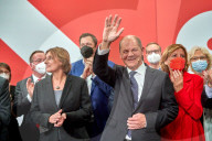 NEWS - Bundestagswahl 2021: Olf Scholz am Wahlabend