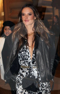 Supermodel Alessandra Ambrosio looks stunning as she arrives at an environmental event in Moscow, Russia. 