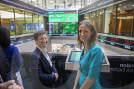 The Exchequer Secretary to the Treasury opens the London Stock Exchange 