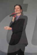Christine and the queens performing at Global Citizen event in Paris