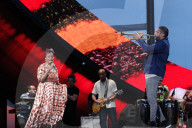 Angelique Kidjo Ibrahim Maalouf performing at Global Citizen event in Paris