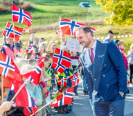 ROYALS -  Prinzessin Mette Marit und Kronprinz Haakon besuchen die norwegische Provinz Viken 
