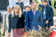 ROYALS -  Prinzessin Mette Marit und Kronprinz Haakon besuchen die norwegische Provinz Viken 