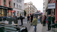 PEOPLE -  David Hasselhoff am Set zu Dreharbeiten für die Serie "Ze Network" in Goerlitz