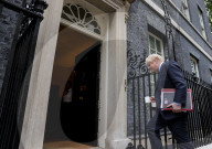 Prime Minister Boris Johnson attends Youth4Climate Event via video link from No9 Downing Street.