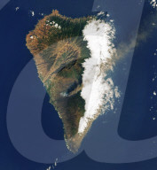 NEWS - Satellitenbild zeigt Lava auf La Palma