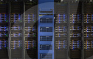 Inside Facebook's green Lulea Data Centre in Sweden, the only one outside the USA. 