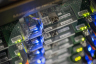 Inside Facebook's green Lulea Data Centre in Sweden, the only one outside the USA. 