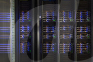 Inside Facebook's green Lulea Data Centre in Sweden, the only one outside the USA. 