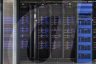 Inside Facebook's green Lulea Data Centre in Sweden, the only one outside the USA. 