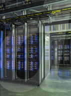 Inside Facebook's green Lulea Data Centre in Sweden, the only one outside the USA. 