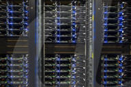 Inside Facebook's green Lulea Data Centre in Sweden, the only one outside the USA. 