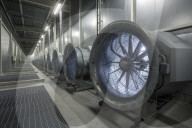Inside Facebook's green Lulea Data Centre in Sweden, the only one outside the USA. 