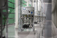 Inside Facebook's green Lulea Data Centre in Sweden, the only one outside the USA. 