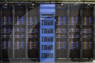 Inside Facebook's green Lulea Data Centre in Sweden, the only one outside the USA. 