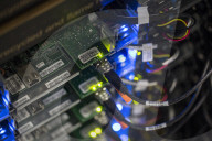 Inside Facebook's green Lulea Data Centre in Sweden, the only one outside the USA. 