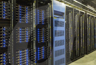Inside Facebook's green Lulea Data Centre in Sweden, the only one outside the USA. 