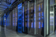 Inside Facebook's green Lulea Data Centre in Sweden, the only one outside the USA. 