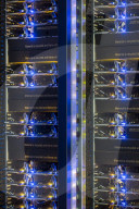 Inside Facebook's green Lulea Data Centre in Sweden, the only one outside the USA. 