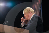 NEWS - Boris Johnson spricht an der Konferenz der Konservativen Partei 2021 in Manchester