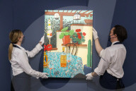 Sotheby's Contemporary Art Sales preview 
at Sotheby's, London