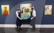 Sotheby's Contemporary Art Sales preview 
at Sotheby's, London