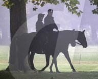 ROYALS - Prinz Andrew beim Ausritt morgens im Park von Schloss Windsor